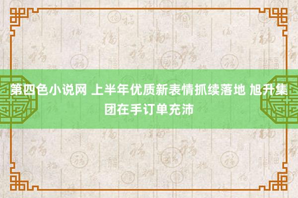 第四色小说网 上半年优质新表情抓续落地 旭升集团在手订单充沛