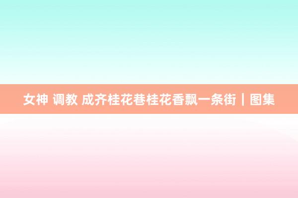 女神 调教 成齐桂花巷桂花香飘一条街｜图集