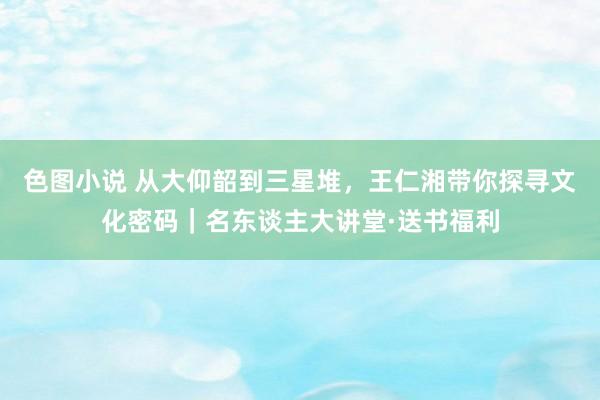 色图小说 从大仰韶到三星堆，王仁湘带你探寻文化密码｜名东谈主大讲堂·送书福利