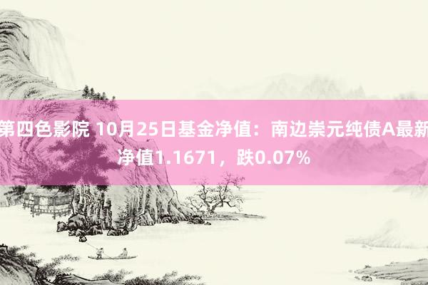 第四色影院 10月25日基金净值：南边崇元纯债A最新净值1.1671，跌0.07%