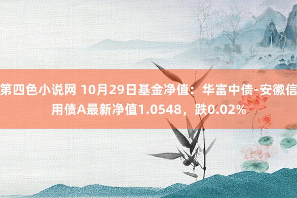 第四色小说网 10月29日基金净值：华富中债-安徽信用债A最新净值1.0548，跌0.02%