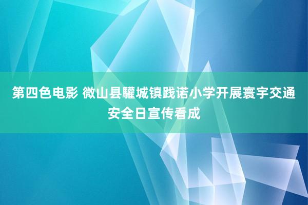 第四色电影 微山县驩城镇践诺小学开展寰宇交通安全日宣传看成