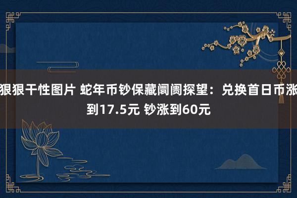 狠狠干性图片 蛇年币钞保藏阛阓探望：兑换首日币涨到17.5元 钞涨到60元