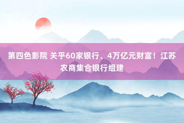 第四色影院 关乎60家银行、4万亿元财富！江苏农商集合银行组建