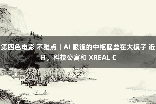 第四色电影 不雅点｜AI 眼镜的中枢壁垒在大模子 近日，科技公寓和 XREAL C